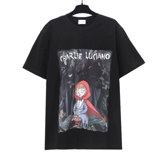 ❤ ❀ [พร้อมส่ง] ❤ เสื้อยืดลําลอง แขนสั้น คอกลม พิมพ์ลายหมวกสีแดง แฟชั่นคู่รัก สไตล์สตรีท