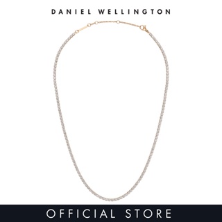 (ทักแชทรับโค้ด) Daniel Wellington สร้อยคอรุ่น Classic Tennis Necklace Rose gold