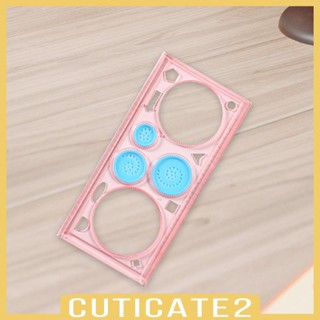 [Cuticate2] ไม้บรรทัดเรขาคณิต หลายรูปทรง สําหรับวาดภาพ ออกแบบ สอนคณิตศาสตร์