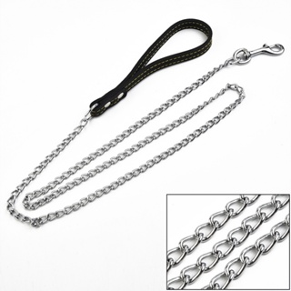Dog Leash Heavy Duty With Leather Style Handle Strong Control Leash High Quality