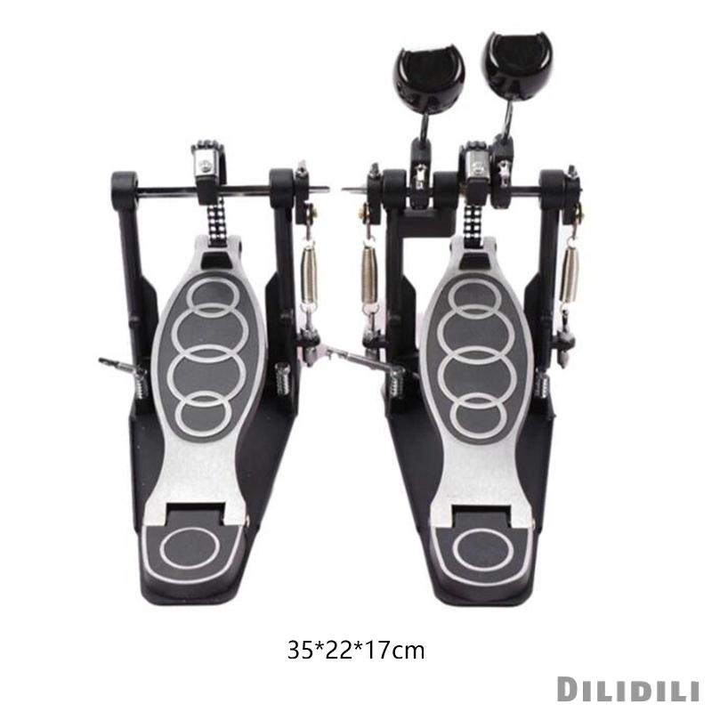 double-kick-drum-pedal-twin-drum-pedal-กันลื่น-สําหรับกลองแจ๊สอิเล็กทรอนิกส์กลองคู่รักกลองเตะกลองชุดโลหะและกลองร็อค