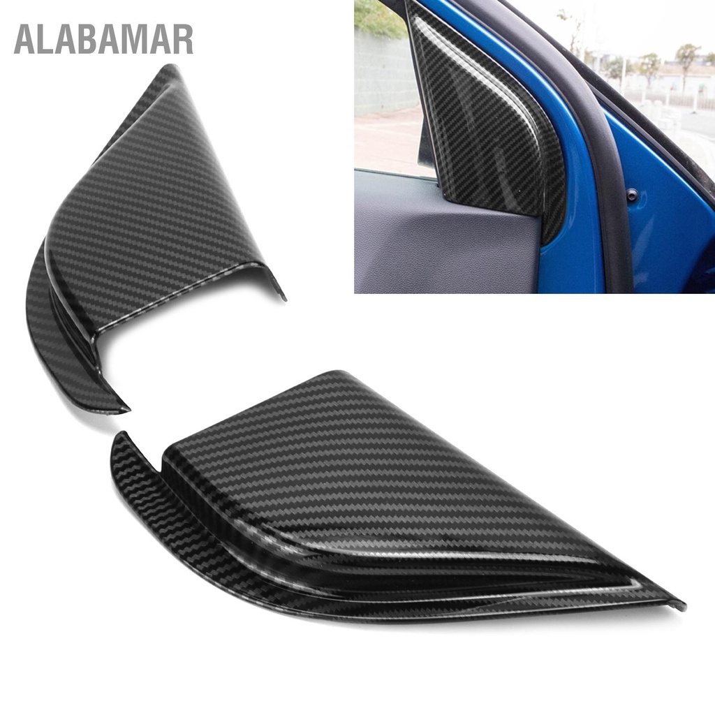 alabamar-ประตูหน้าเสาสามเหลี่ยม-trim-คาร์บอนไฟเบอร์สำหรับ-ford-focus-2019-2021