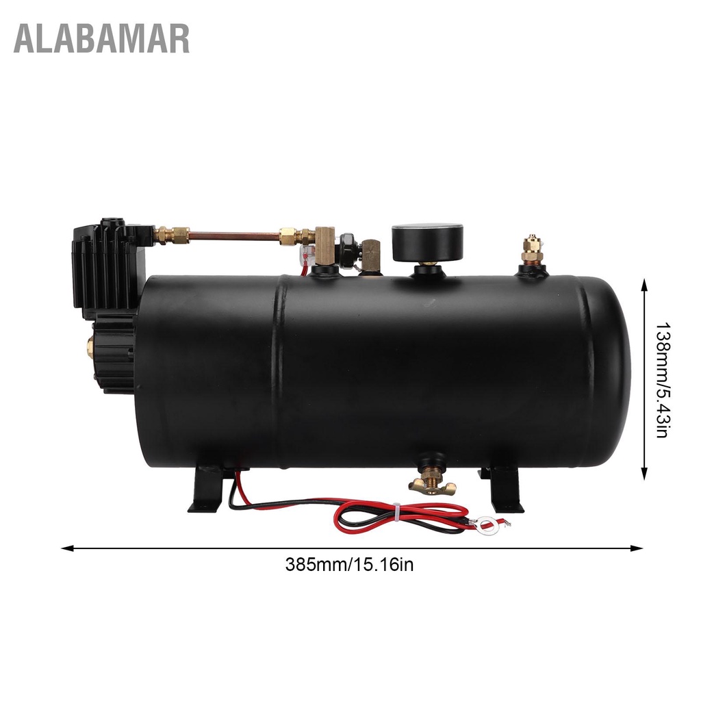 alabamar-12v-air-horns-คอมเพรสเซอร์-3l-150psi-การปรับเปลี่ยนทดแทนสำหรับรถยนต์รถบรรทุกเรือรถไฟ