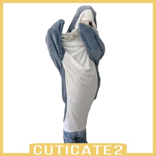 [Cuticate2] ผ้าห่มคอสเพลย์ รูปหางปลาฉลาม น้ําหนักเบา สําหรับปาร์ตี้ฮาโลวีน