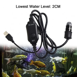 Mini Aquarium Fish Tank Heater USB Heating Rod Submersible Thermostat Heater