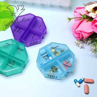 กล่องยา แบบ 28 ช่อง ขนาดใหญ่ จุของได้เยอะ สีสันสดใส สําหรับจัดเก็บแคปซูล น้ํามันปลา