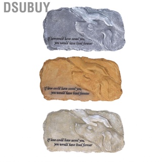 Dsubuy Pet Memorial Stone Garden Tombstone Resin Dog  Gravestone For Decora