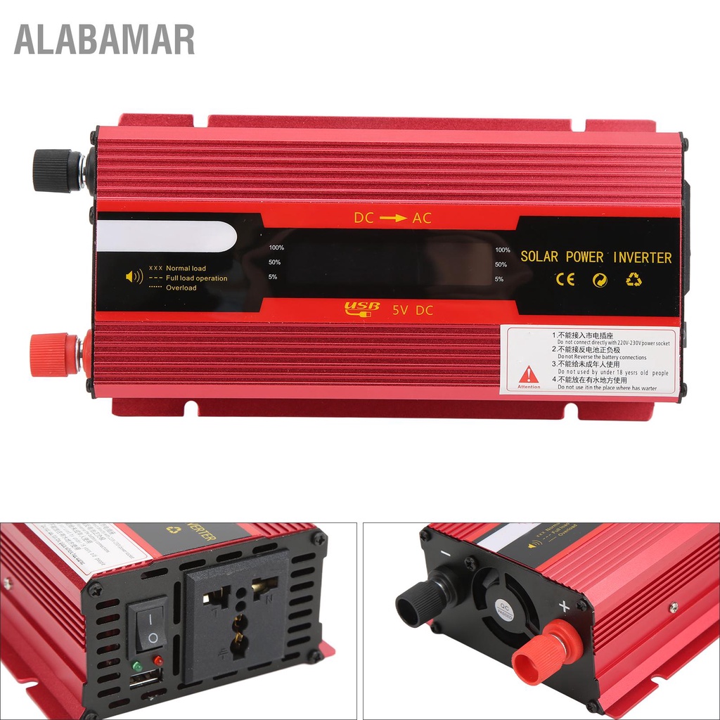 alabamar-สีแดงอินเวอร์เตอร์ไฟ-modified-sine-wave-12-v-24-v-ถึง-220v-รถแปลง-universal-outlet-usb-ชาร์จพอร์ตจอแสดงผล-lcd