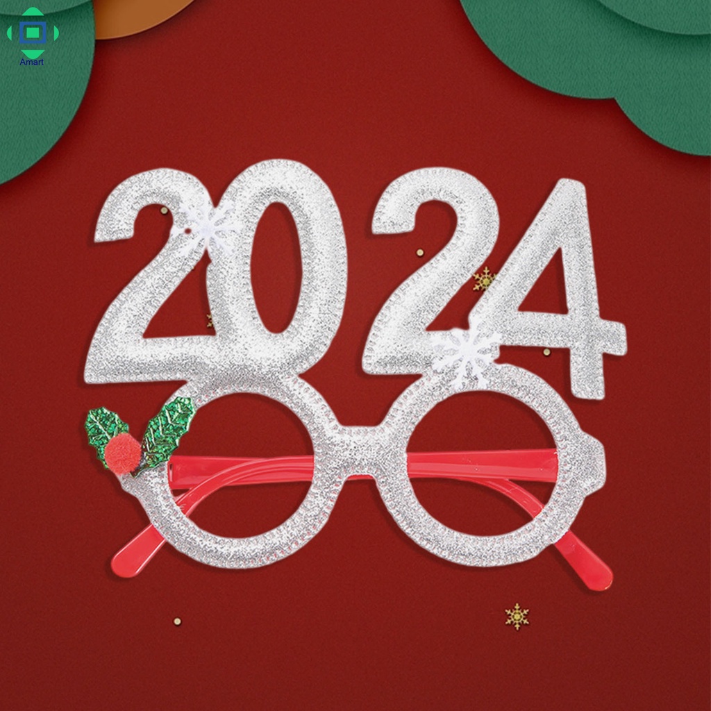 แว่นตาคริสต์มาส-2024-กรอบตกแต่งคริสต์มาส-เครื่องแต่งกาย-แว่นตา