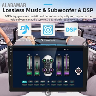  ALABAMAR ระบบนำทาง GPS ในรถยนต์ด้วยกล้องพาโนรามาวิทยุสากลสเตอริโอบลูทูธเครื่องเล่นมัลติมีเดียหน้าจอสัมผัสสำหรับ
