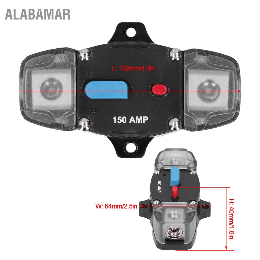 alabamar-150a-เบรกเกอร์อัตโนมัติฟิวส์รีเซ็ตการปรับเปลี่ยนเสียงสำหรับเรือรถบรรทุกรถบัส-rv-atv-รอก-marine