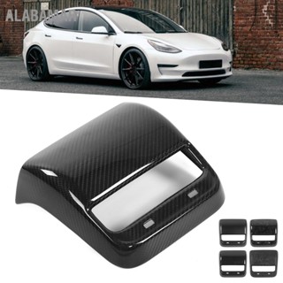 ALABAMAR ด้านหลัง Air Outlet Vent กรอบแห้งคาร์บอนไฟเบอร์ Trim Fit สำหรับ Tesla รุ่น 3 2018-2021