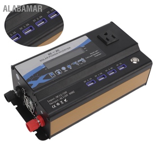 ALABAMAR รถอินเวอร์เตอร์ไฟพิกัด 700W 12/24V ถึง AC 110V 60HZ US ซ็อกเก็ต Ambient Light 4 พอร์ต USB Modified Sine WAVE