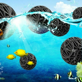 Bio Filter Balls 26mm Aquarium Fish Tank Water Bioballs Plastic + Sponge