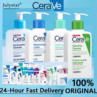 JULYSTAR Cerave Acne Foaming Cleanser Hydrating Facial Sa Smoothing Face Wash โลชั่นบำรุงผิว Retinol