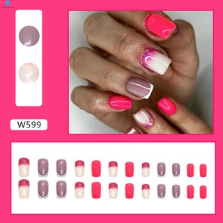 เล็บปลอม สีม่วง ใช้ซ้ําได้ ไม่ซีดจาง และแตกง่าย