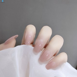 เล็บปลอม สีพื้น แบบยืดหยุ่น ติดทนนาน สําหรับตกแต่งเล็บ