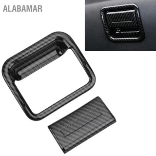 ALABAMAR CoPilotถุงมือฝาครอบTrimคาร์บอนไฟเบอร์Grain FitสำหรับNissan Navara Frontier NP300 20152019