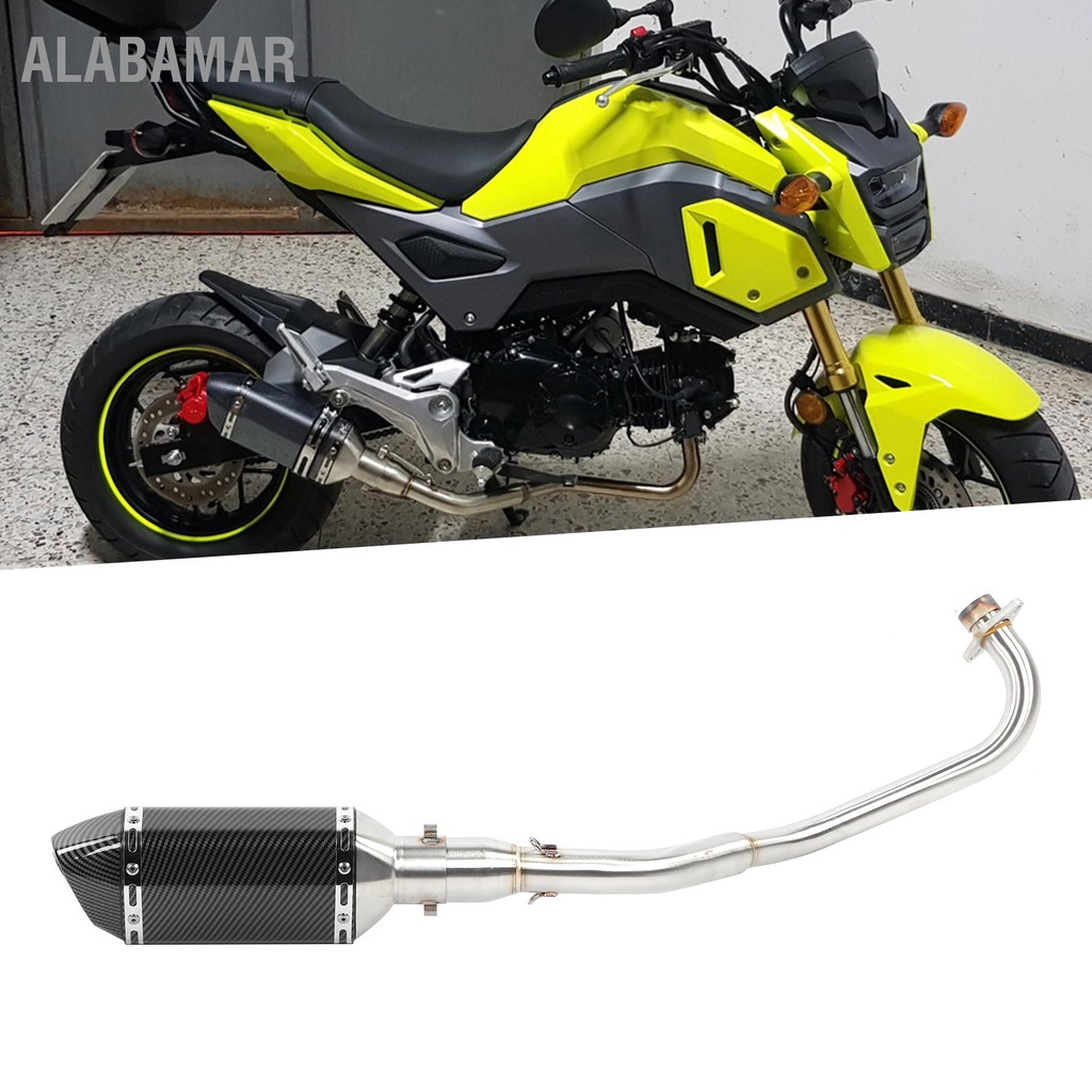 alabamar-ท่อไอเสียสแตนเลสท่อ-muffler-baffle-อุปกรณ์เสริมรถจักรยานยนต์-fit-สำหรับ-honda-msx125-2013-2020