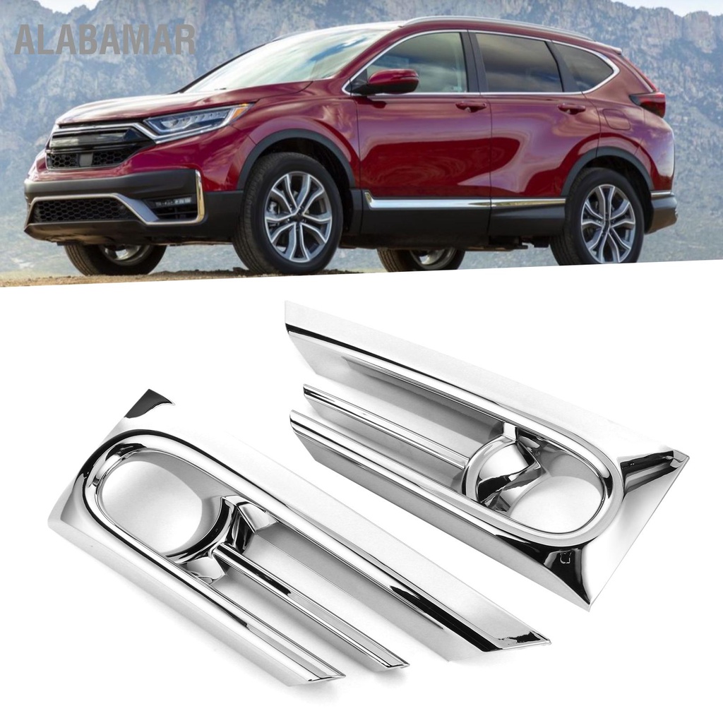 alabamar-ไฟตัดหมอกด้านหน้ากรอบฝาครอบตกแต่งภายนอกสำหรับhonda-cr-v-2020-2021