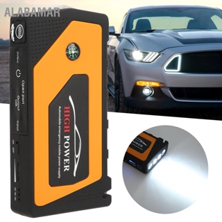 ALABAMAR 18000mAh รถ Jump Starter Power Bank มัลติฟังก์ชั่น 12V 600A พร้อมเข็มทิศแสงแฟลช 4 เอาต์พุต USB