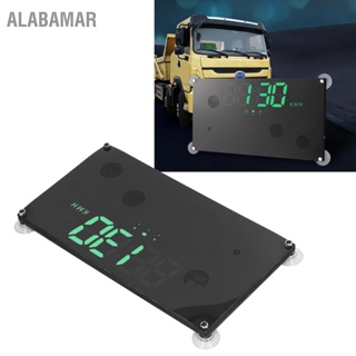 ALABAMAR รถ HUD จอแสดงผลกระจกด้านหลัง Speedometer Collision Prevention Meter สำหรับรถยนต์รถบรรทุกรถบัส