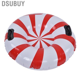 Dsubuy Snow Tube Red+White Round Winter Adult Pvc Inflatable Skiing