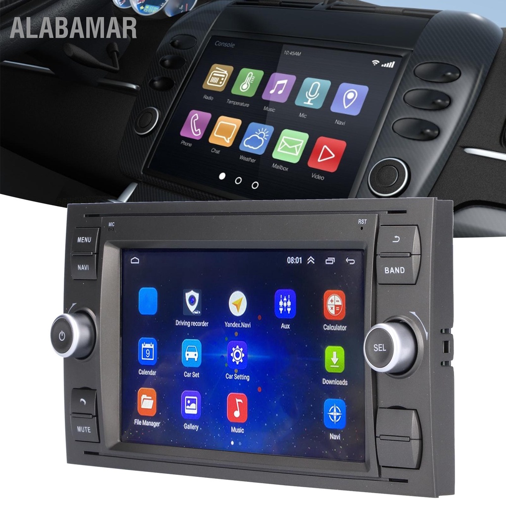 alabamar-7inรถสเตอริโอสำหรับandroid10-0-wifi-bluetooth-4-0-media-player-hdหน้าจอสัมผัสระบบนำทางgps