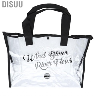 Disuu PVC Beach Bag Portable  Transparent Wash Cosmetic for Swimming Travel