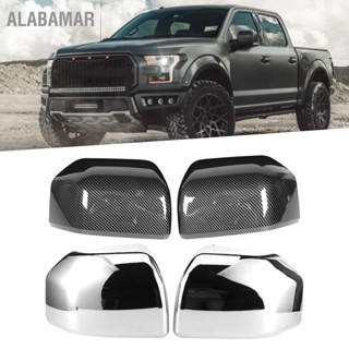 ALABAMAR กระจกมองหลังกระจกมองข้างฝาครอบกรอบตกแต่งพอดีสำหรับ Ford F150 2015-2020