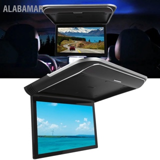 ALABAMAR 15.6in จอภาพหลังคารถสำหรับรถบัสเครื่องเล่นรูปแบบเต็มรูปแบบ MP5 1080P พร้อม USB HD อินพุตบรรยากาศแสง