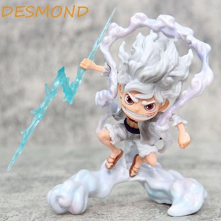 Desmond ฟิกเกอร์ PVC รูปปั้นอนิเมะ Luffy Gear 5 Sun God Nika Luffy Nika สําหรับเก็บสะสม