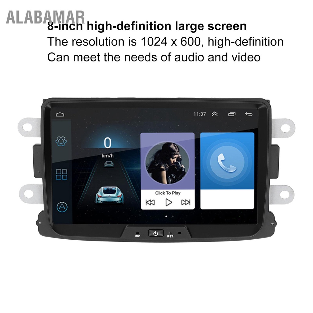 alabamar-8inรถนำทางระบบgps-bluetooth-4-0-usb-playerสำหรับandroid-10-0-fitสำหรับcaptur-สัญลักษณ์