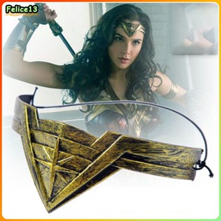 Wonder Woman แถบคาดศีรษะ Tiara Crown Headwear Cosplay Stage Props ฮาโลวีน -FE