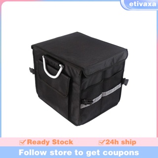 [Etivaxa] กระเป๋าเก็บของ ผ้าออกซ์ฟอร์ด ความจุขนาดใหญ่ ทนต่อการสึกหรอ สําหรับรถยนต์ SUV Sedan