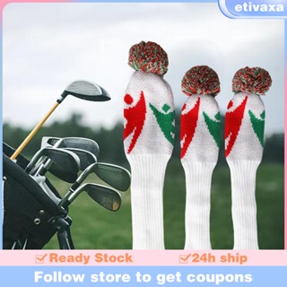 [Etivaxa] ชุดผ้าคลุมหัวไม้กอล์ฟ แบบถัก สําหรับผู้เริ่มต้น 3 ชิ้น