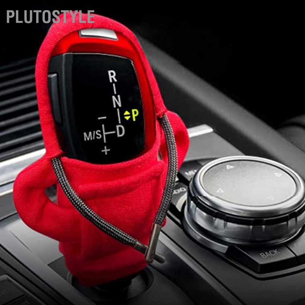 plutostyle-hoodie-เกียร์รถเกียร์-shift-cover-แฟชั่น-รถ-knob-สำหรับรถ-shifter-อุปกรณ์ตกแต่งภายในรถยนต์