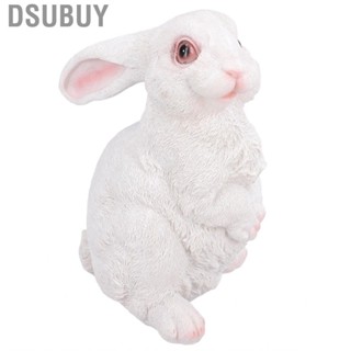 Dsubuy Garden Bunny Decor Lifelike Statues Polyresin Material for Lawn Holiday Supplies Create