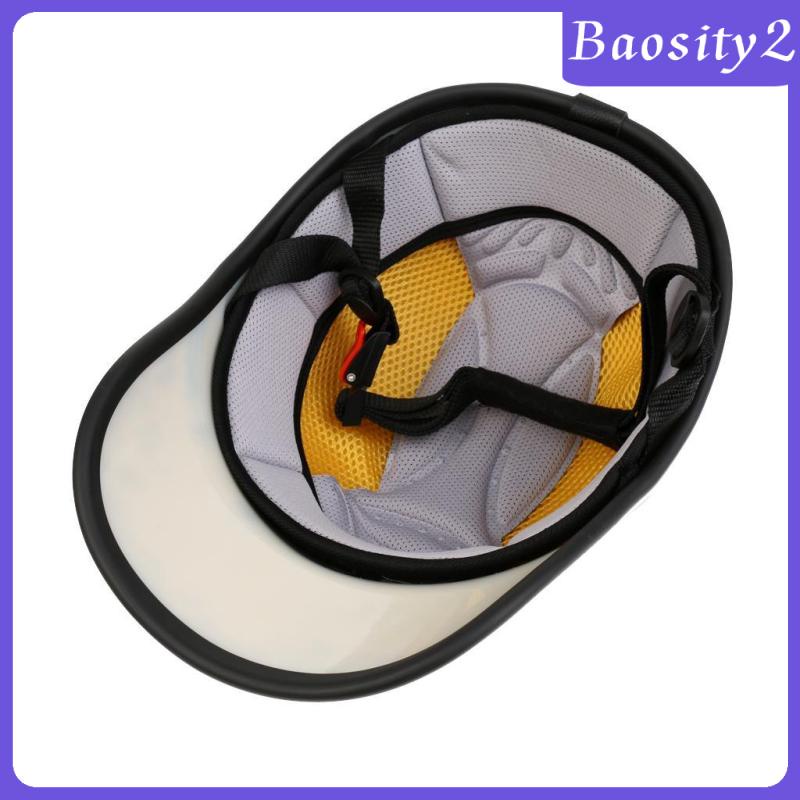 baosity2-หมวกเบสบอล-หนัง-pu-แบบเปิดครึ่งนิ้ว-สําหรับขี่รถจักรยานยนต์