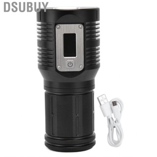 Dsubuy Strong Light Flashlight Digital Display Rainproof Rechargeable Hot