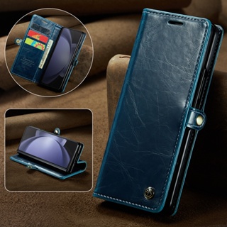 เคสหนัง ฝาพับ พร้อมช่องใส่บัตร อุปกรณ์เสริม สําหรับ Samsung Z Fold 5 Galaxy Z Fold 5 Fold5 5G Zfold5