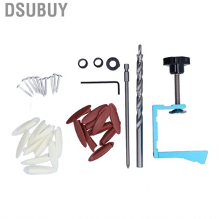 Dsubuy Pocket Hole Jig Kit High Hardness Oblique Locator 15° Drilling for Woodworking Home DIY Enthusiasts Carpenter