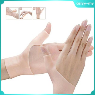 [AsiyyMY] ใหม่ ถุงมือเจล มีประโยชน์ สวมนิ้วหัวแม่มือ พยุงข้อมือ บีบอัด รั้งข้อมือ