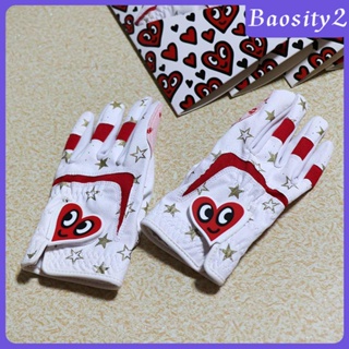 [Baosity2] ถุงมือกอล์ฟ กันลื่น พรีเมี่ยม สําหรับเด็กผู้ชาย 2 ชิ้น