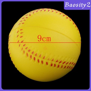 [Baosity2] ลูกบอลโฟม PU สีเหลือง สําหรับฝึกซ้อมเบสบอล 3 ขนาด