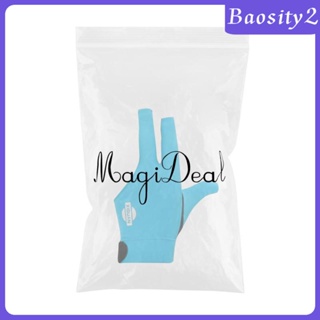 [Baosity2] ถุงมือบิลเลียด ซับเหงื่อ แบบยืดหยุ่น 3 นิ้ว สําหรับมือซ้าย