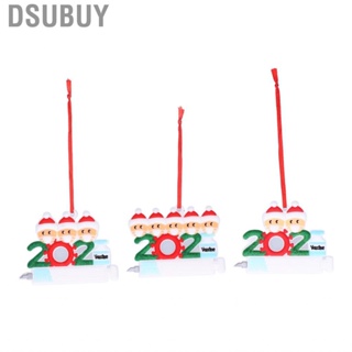 Dsubuy 3X Personalized Christmas 2021 Set Custom Snowman Tree Decor Xmas Gift