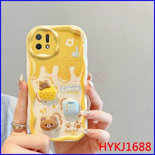 เคส Oppo A16K เคสโทรศัพท์มือถือ ซิลิโคนนิ่ม tpu ลายตุ๊กตาครีม 3D สําหรับ NYGZ