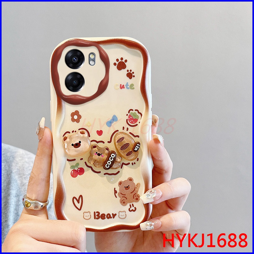 เคส-oppo-a77-5g-เคสโทรศัพท์มือถือ-ซิลิโคนนิ่ม-tpu-ลายตุ๊กตาครีม-3d-สําหรับ-nygz