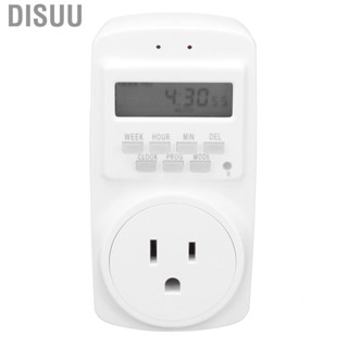 Disuu 15A Smart Socket Programmable Outlet Timer Automatic Power Off For Home Lamp Light Fan Kitchen Appliance US 90‑250V